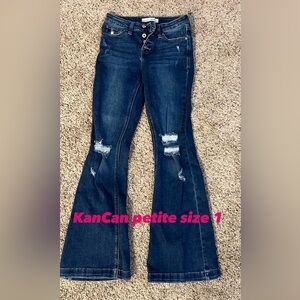 KanCan Dark Blue Flare Jeans